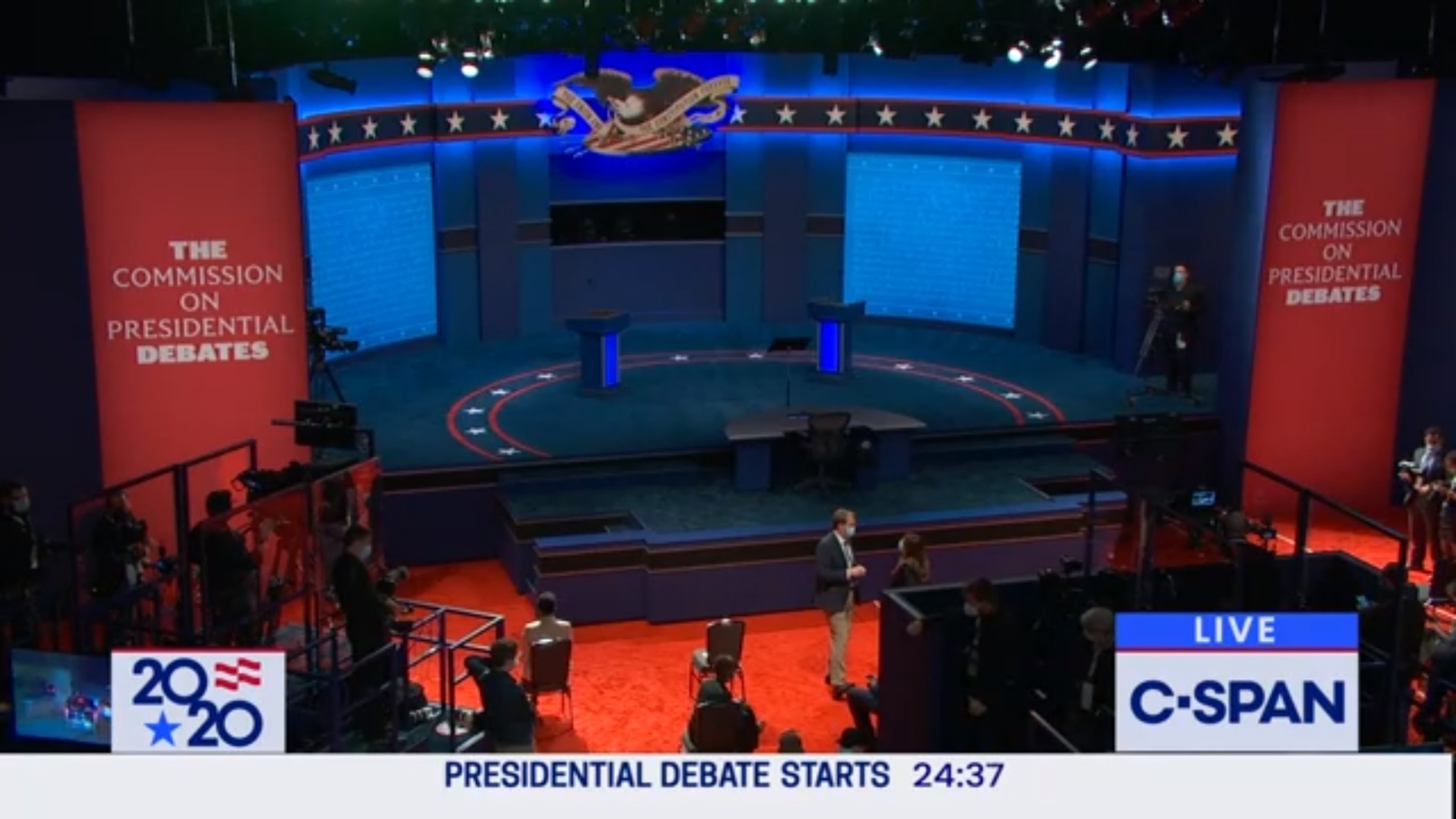 Final 2020 Presidential Debate Stage