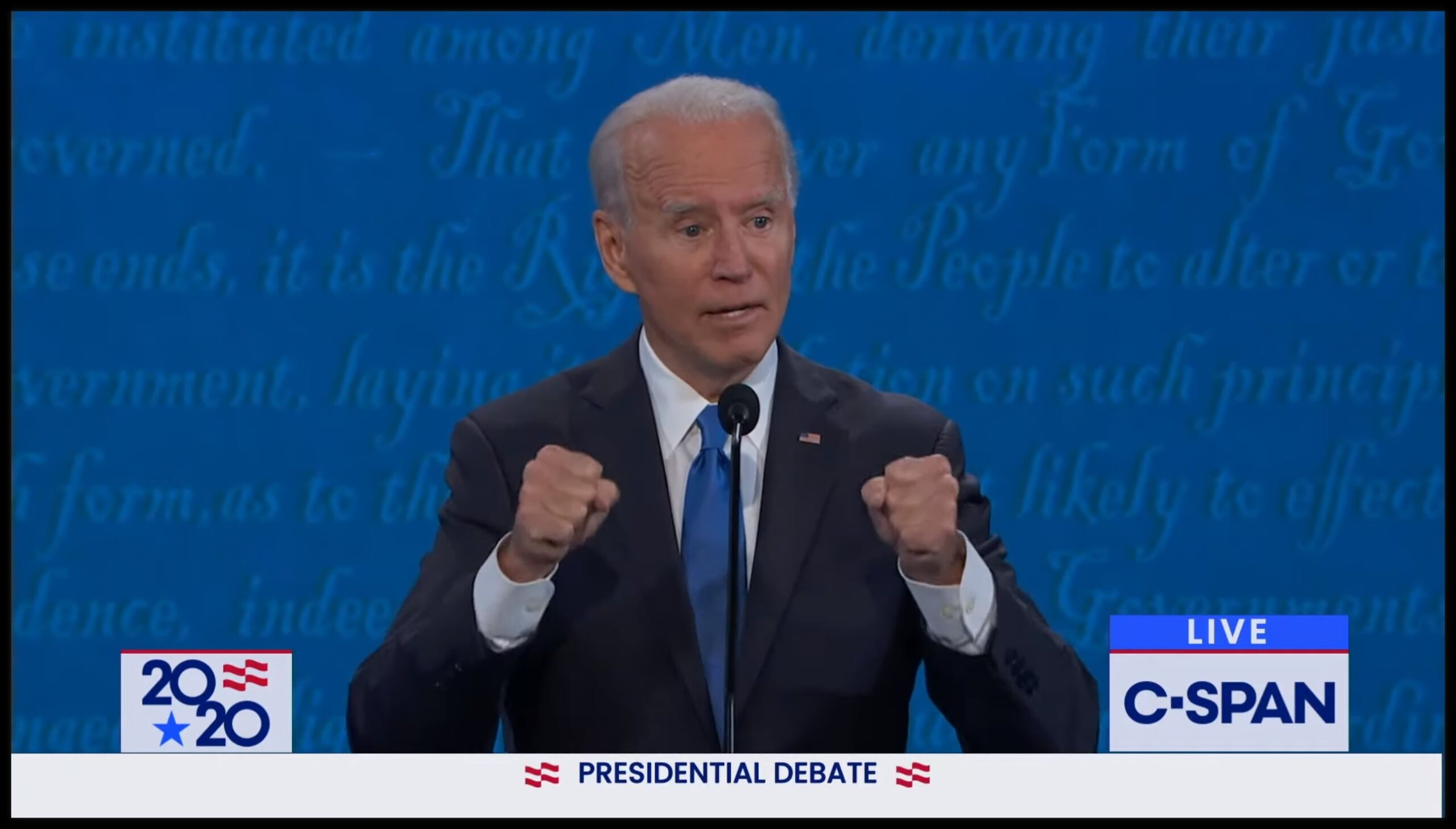 Joe Biden brings the passion to his final debate