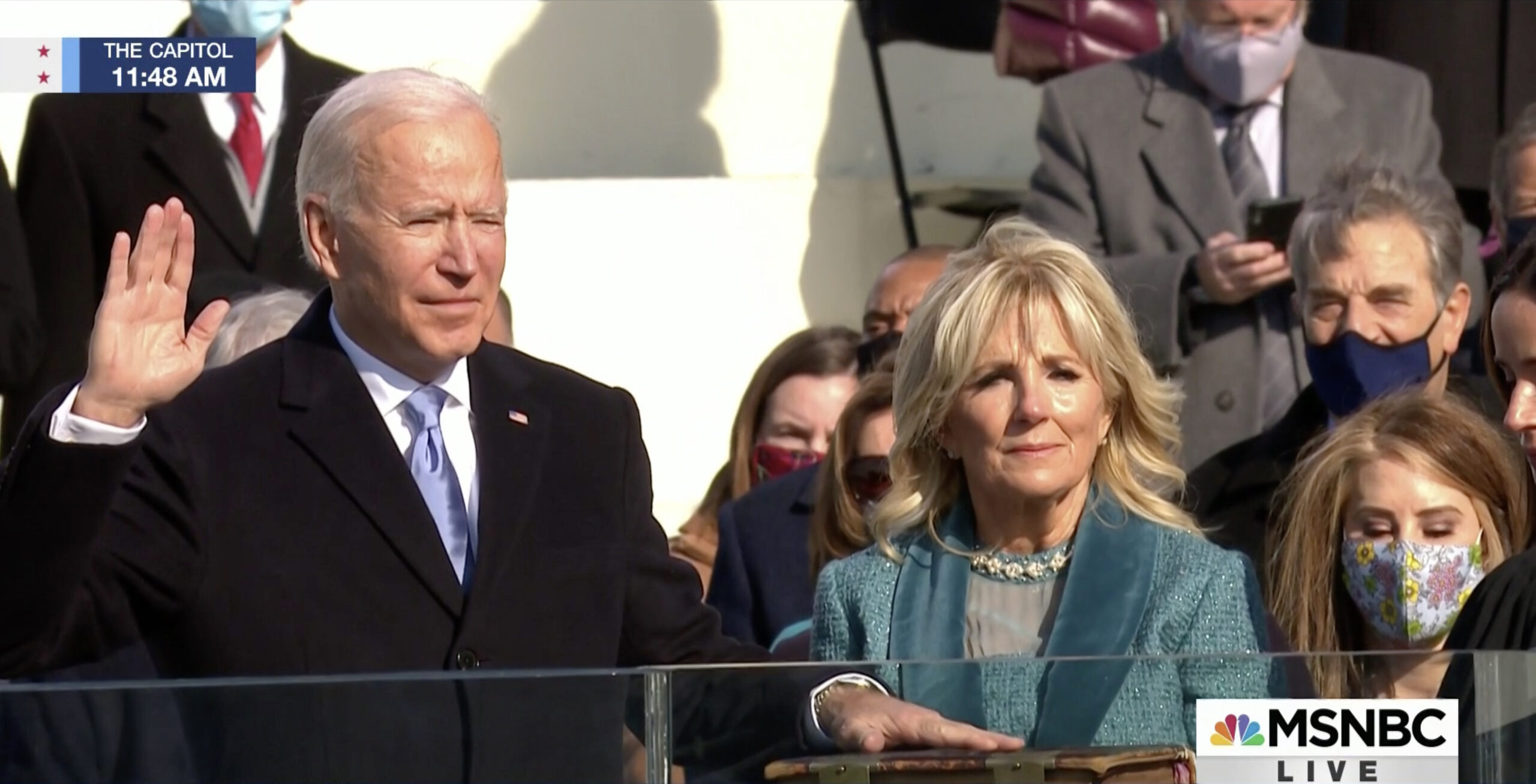Joe Biden takes the Oath of Office