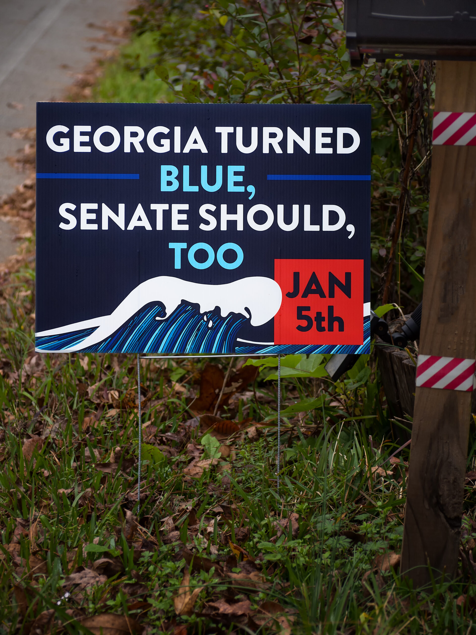 Sign in Georgia: Georgia turned blue, Senate should too