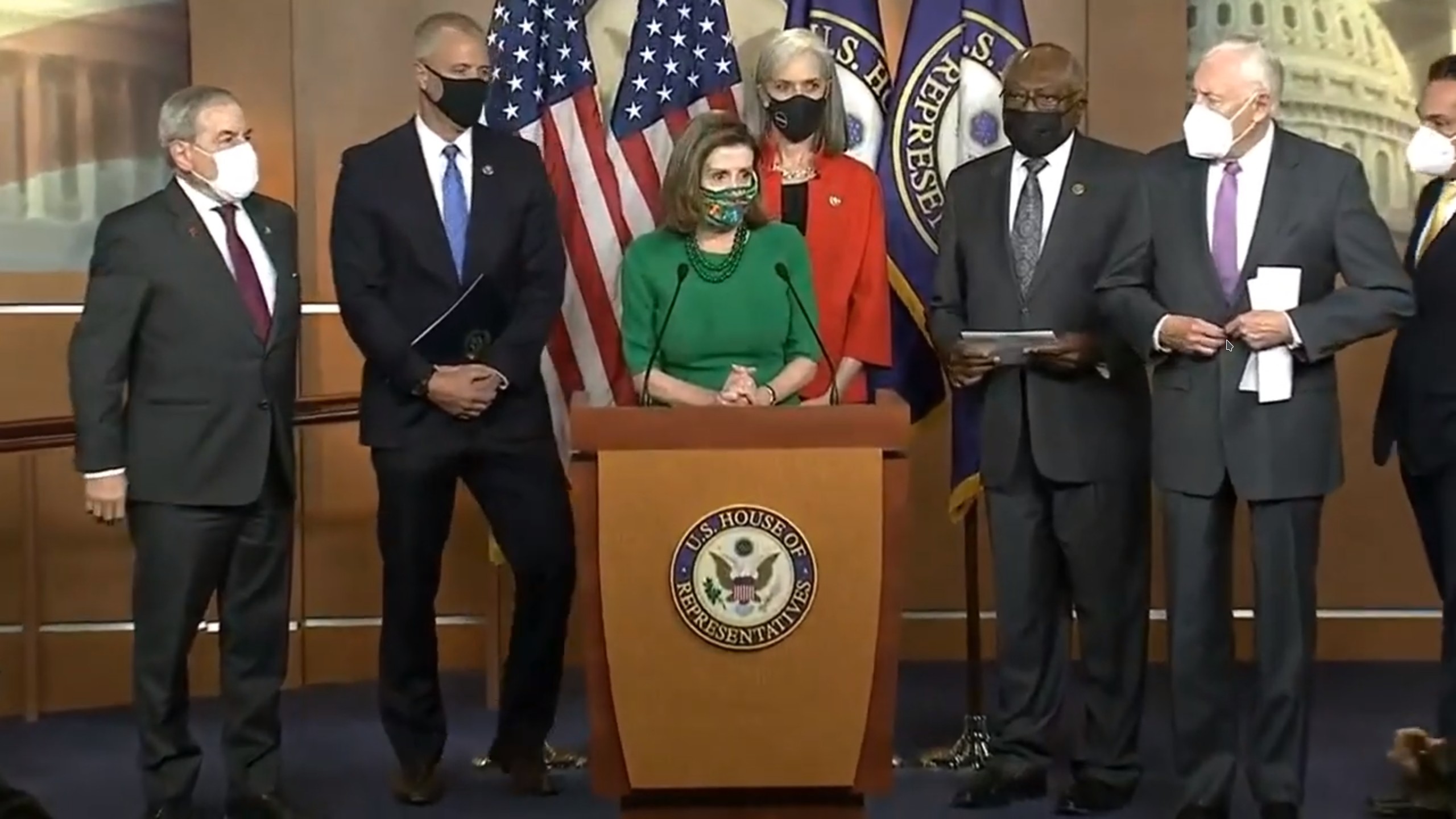 Pelosi and House Democratic leaders discuss American Rescue Plan
