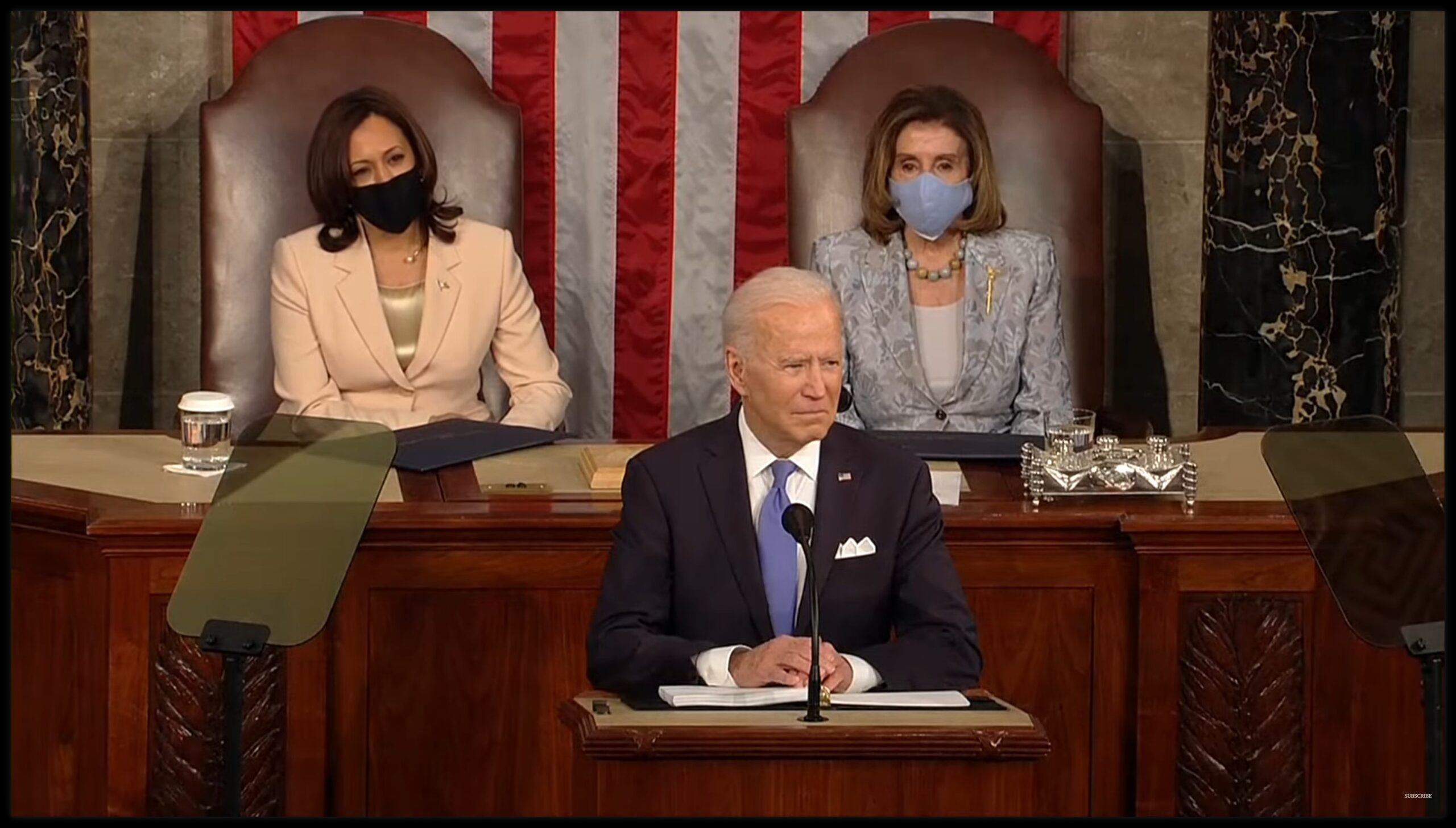 Joe Biden delivers a joint address to Congress on April 28th