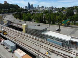 Judkins Park Station, view one (East Link aerial tour)