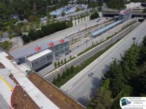 Mercer Island Station, view two (East Link aerial tour)