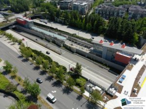 Mercer Island Station, view four (East Link aerial tour)