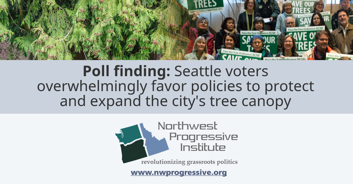 Seattle voters overwhelmingly favor policies to protect and expand the city's tree canopy