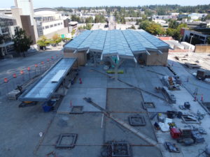 Bellevue Downtown Station, view one (East Link aerial tour)