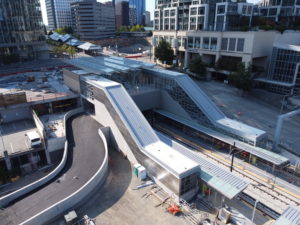 Bellevue Downtown Station, view two (East Link aerial tour)