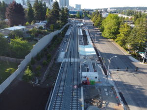East Main Station, view three (East Link aerial tour)