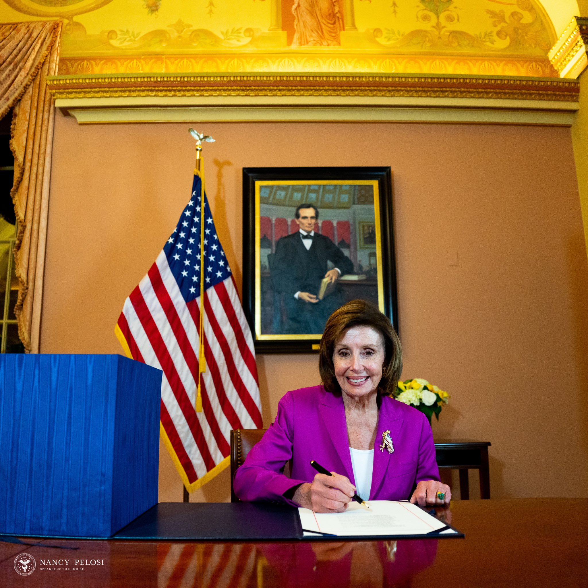 Speaker Nancy Pelosi signs H.R. 3864