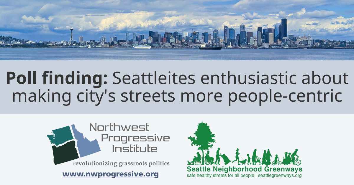 Poll finding: Seattleites enthusiastic about making city's streets more people-centric