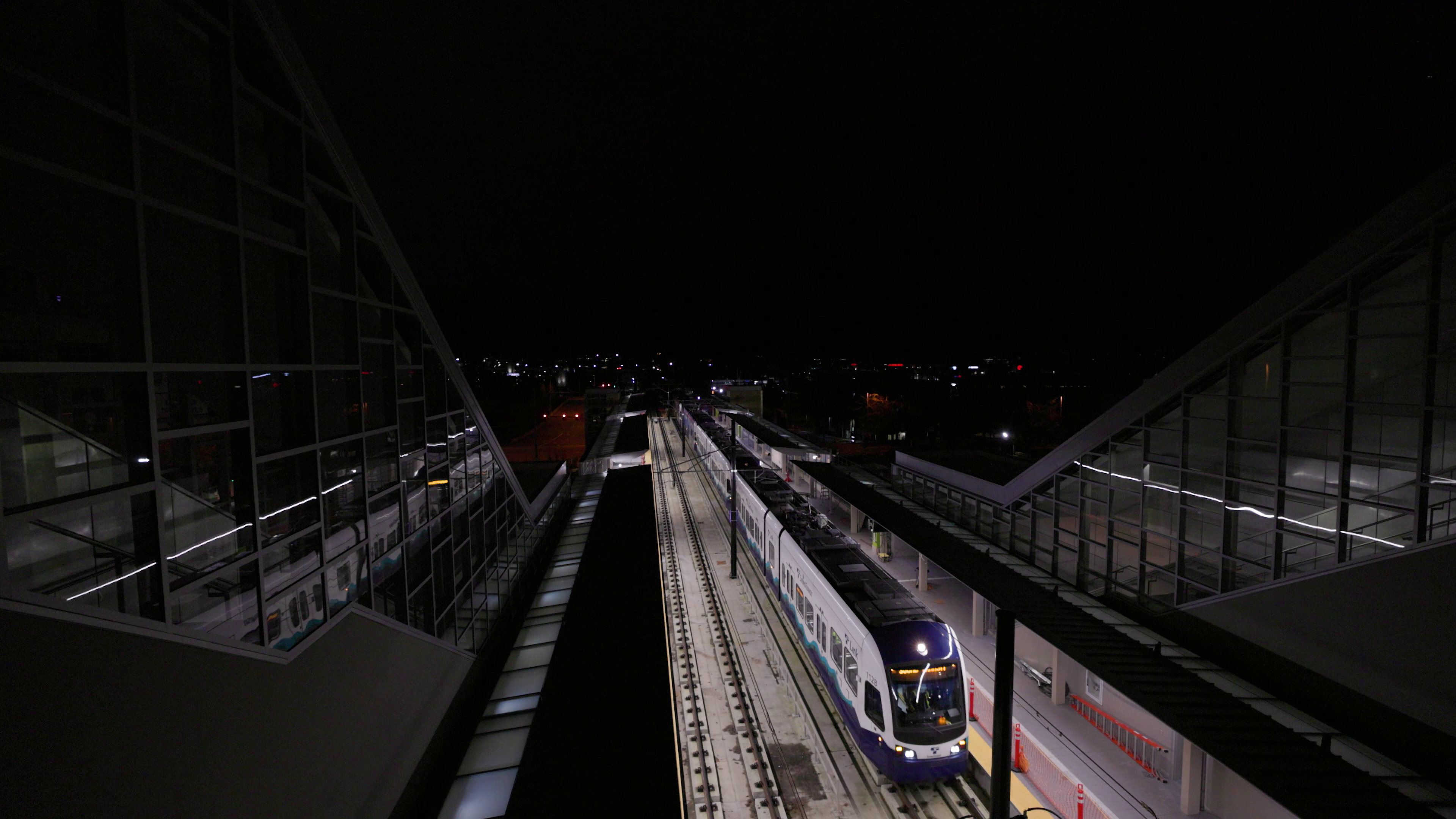 Sound Transit LRV in testing in Bellevue