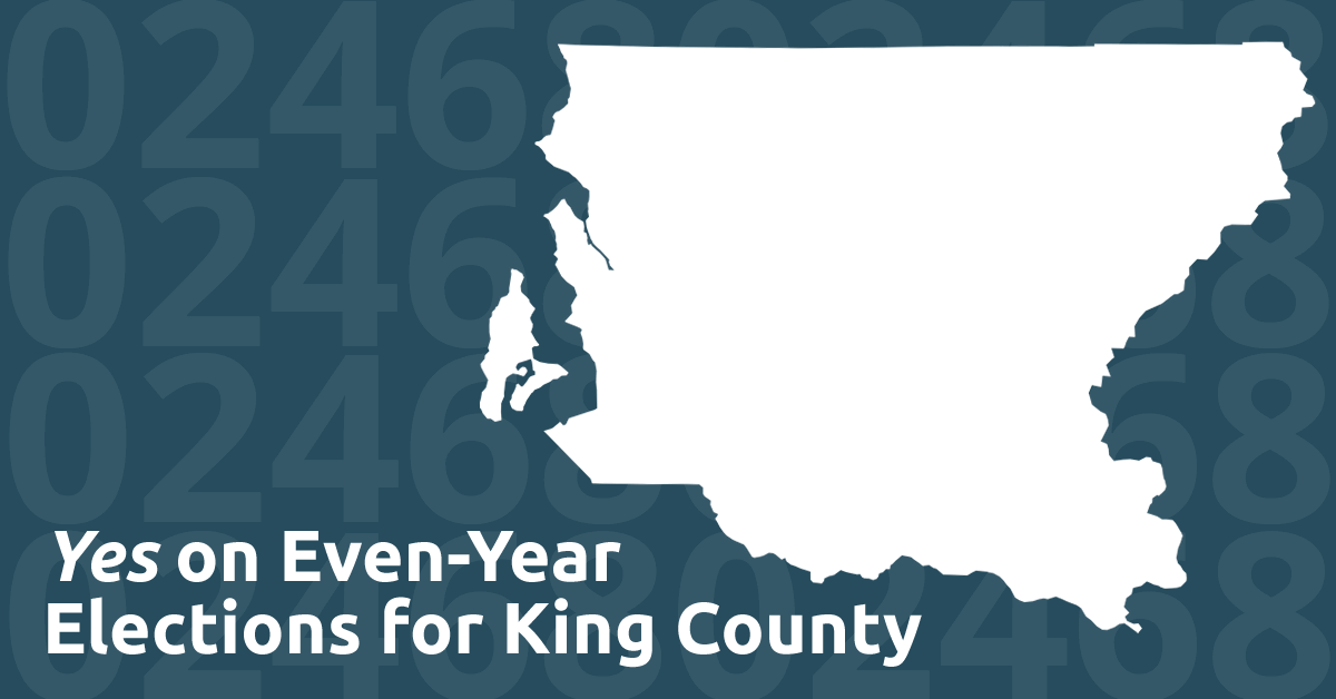 Yes on even-year elections for King County