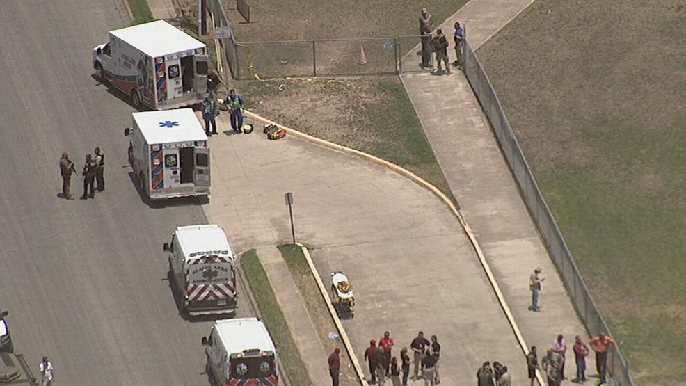 Ambulances responding to mass shooting in Uvalde, Texas