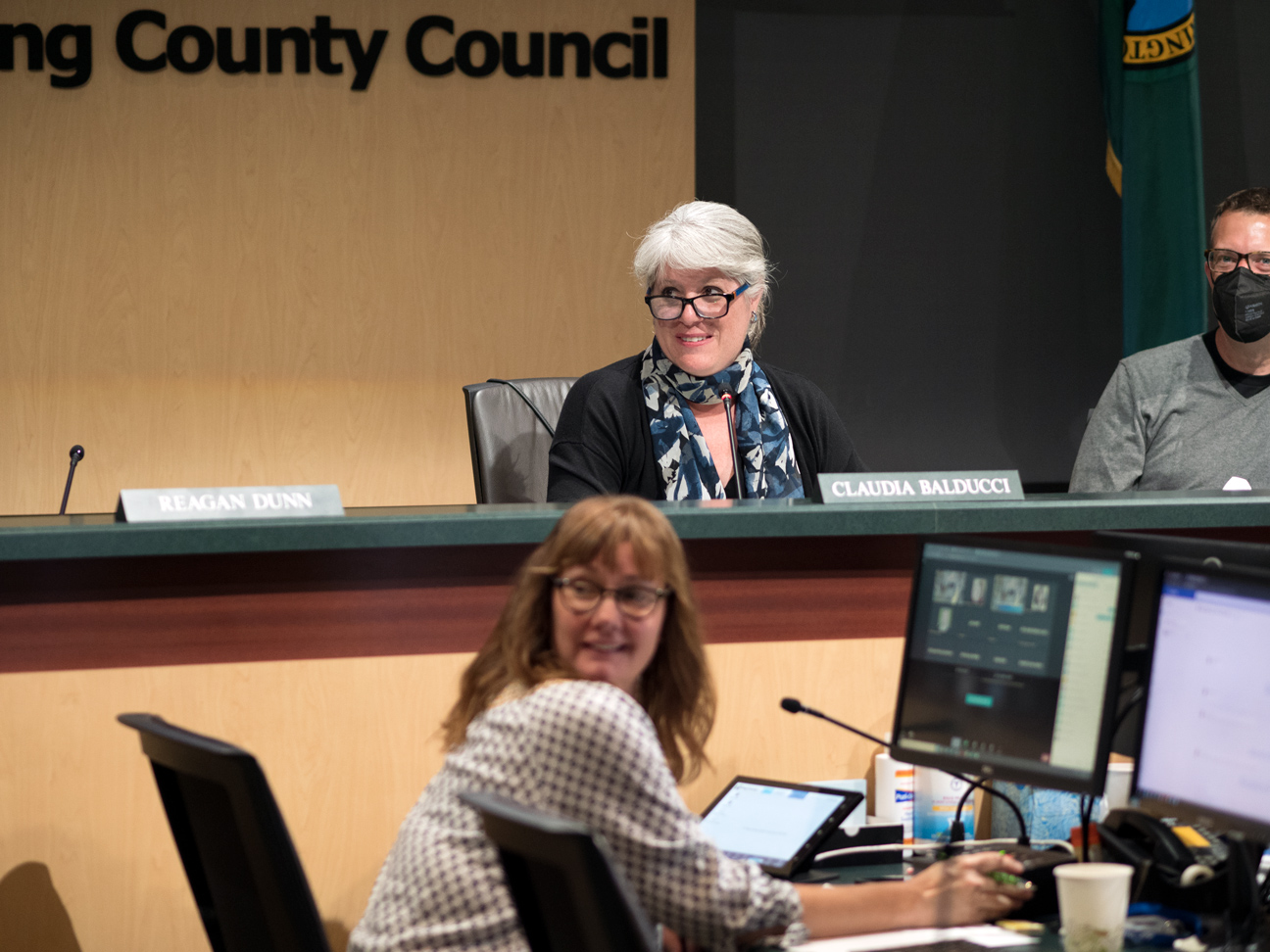 Claudia Balducci chairs a King County Council meeting