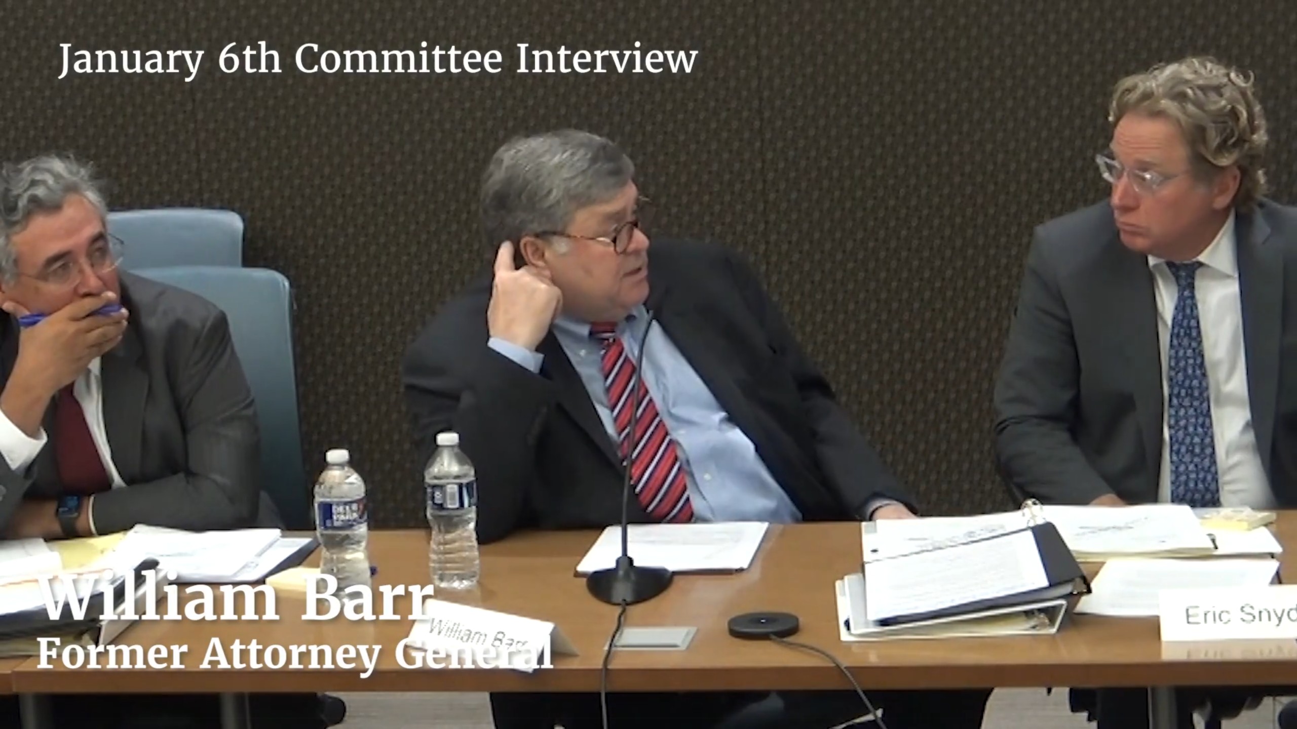 Bill Barr interview with January 6th Committee