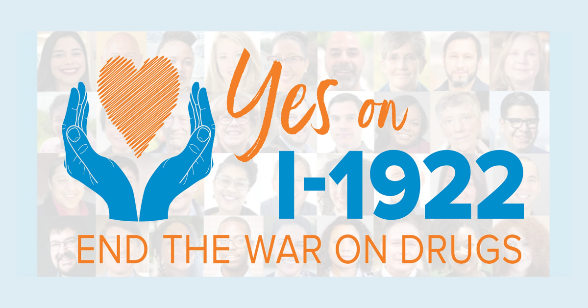 Yes on I-1922: End the War on Drugs Campaign Logo