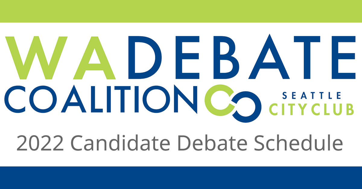 2022 Washington State Debate Coalition Candidate Schedule