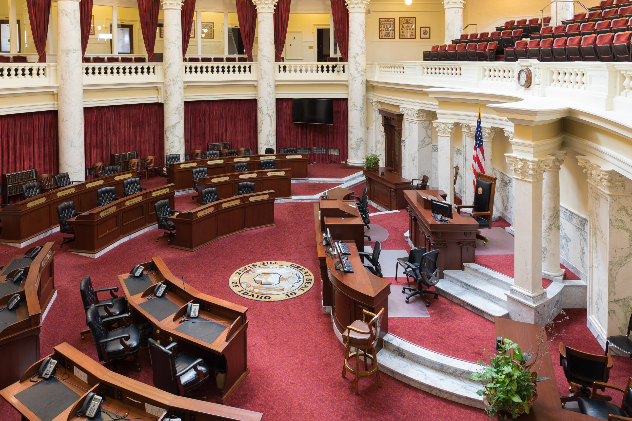 Chamber of the Senate at the Idaho State Capitol, Boise, Idaho