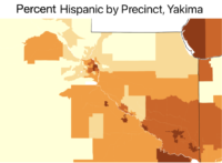Percent Hispanic by Precinct, Yakima