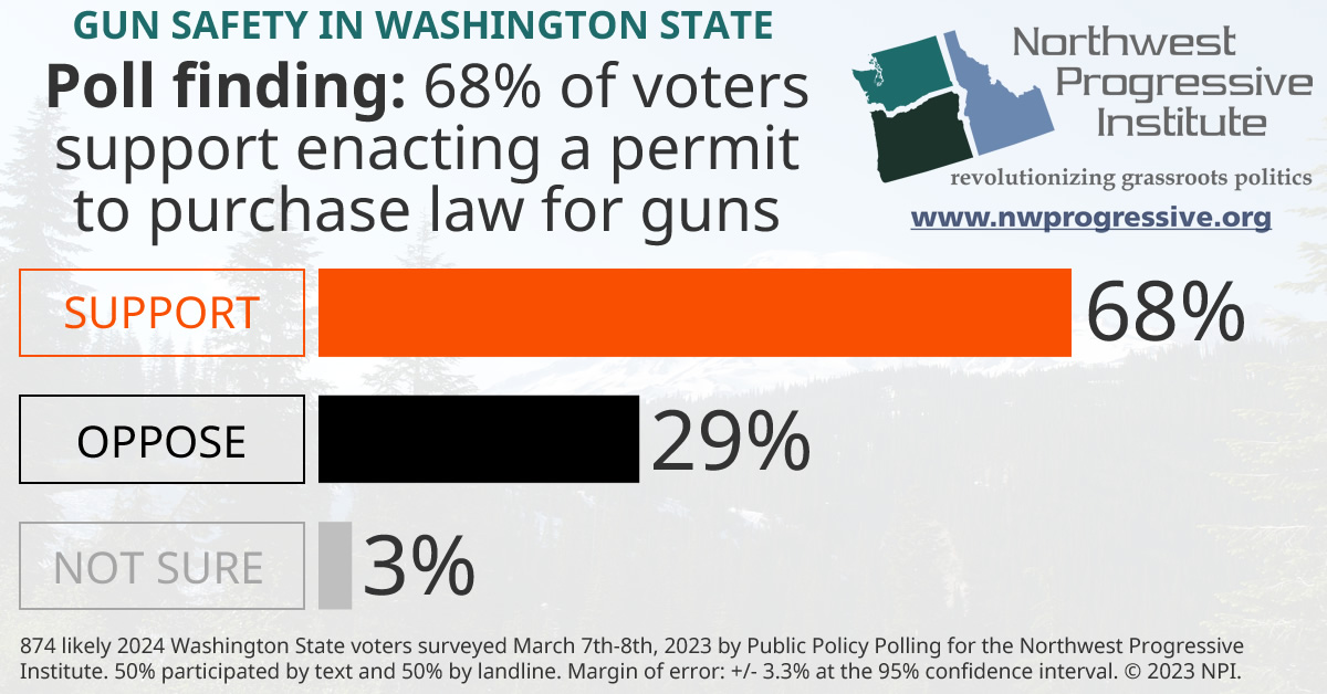 Visualization of NPI's permit to purchase gun safety poll finding