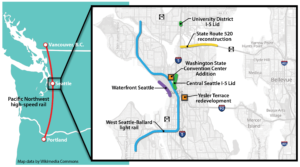 Public works maps projects in the Seattle area