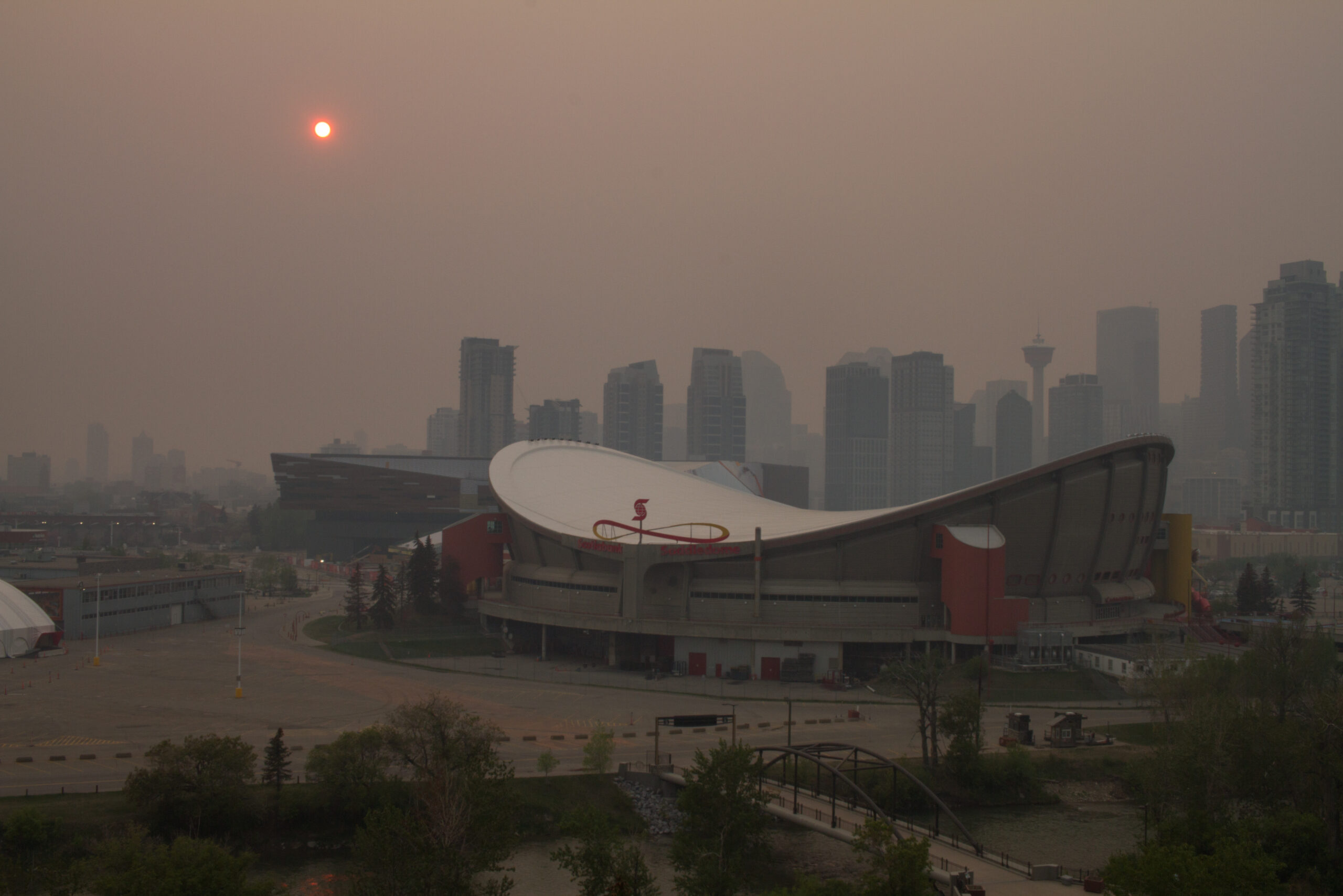 Calgary suffering under wildfire smoke