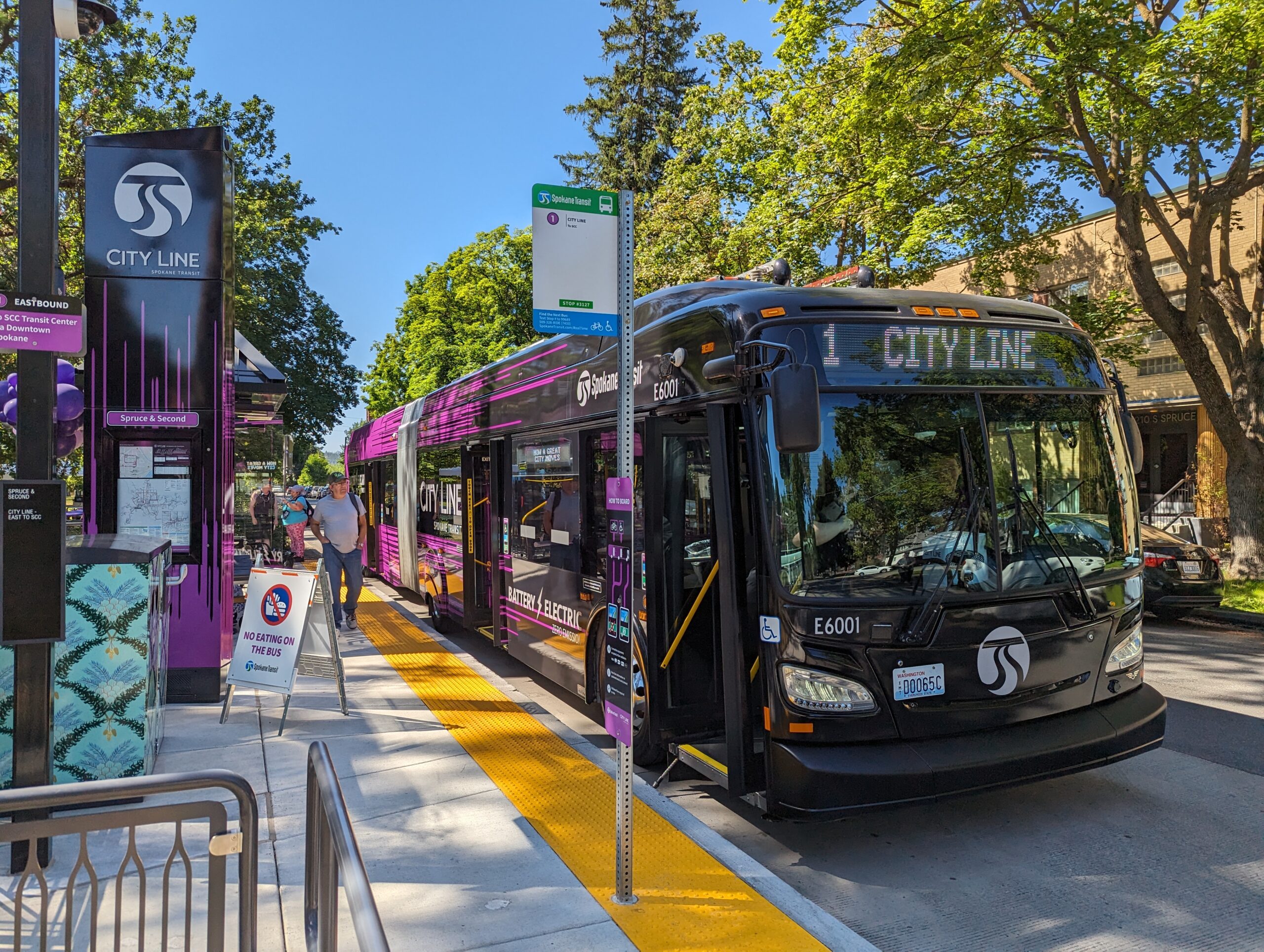A City Line bus in Spokane