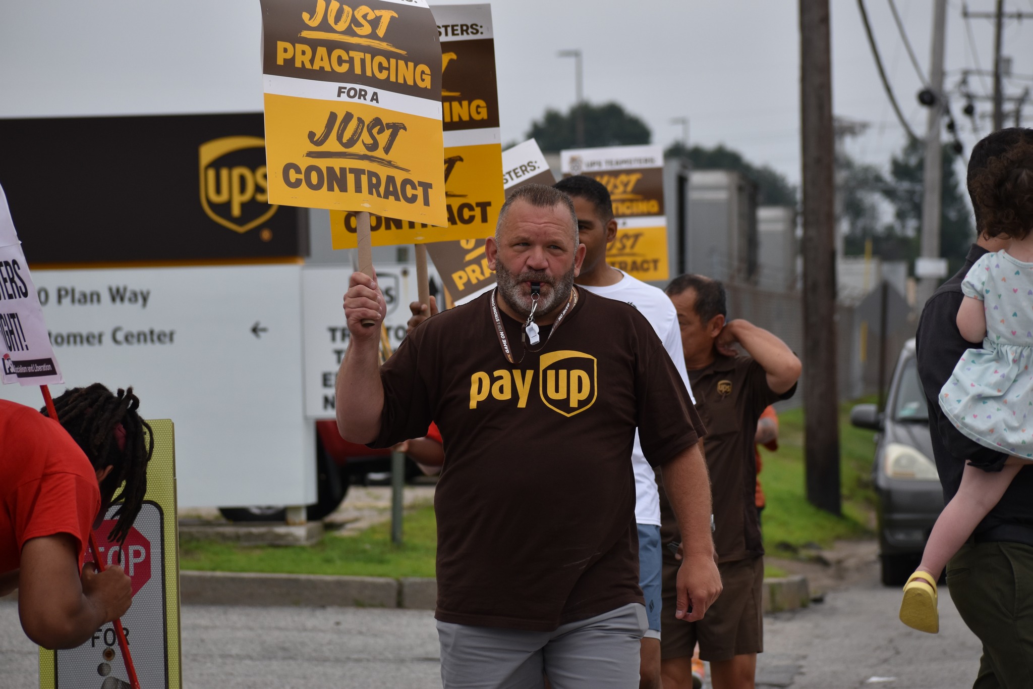 Just practicing for a just contract: UPS Teamsters demand fair pay and benefits