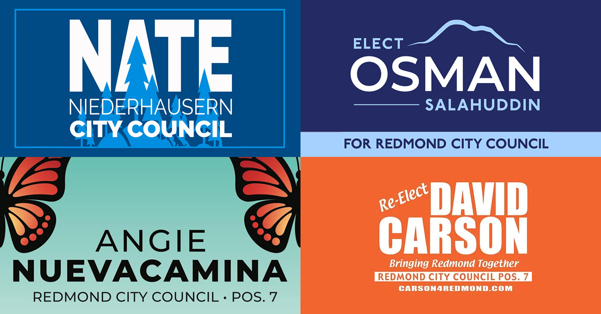 Redmond City Council campaign logos
