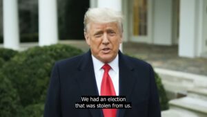 Trump falsely claims the election was stolen