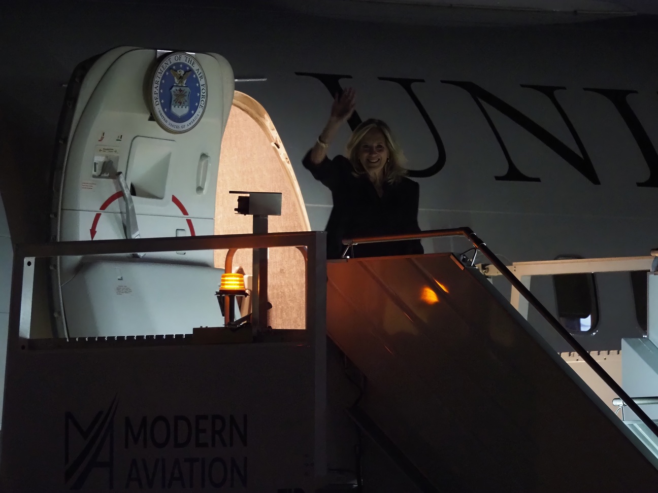Jill Biden arrives in Seattle
