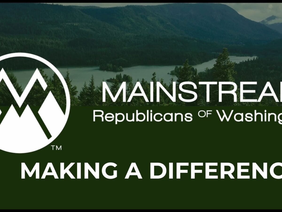 Mainstream Republicans of Washington logo and slogan