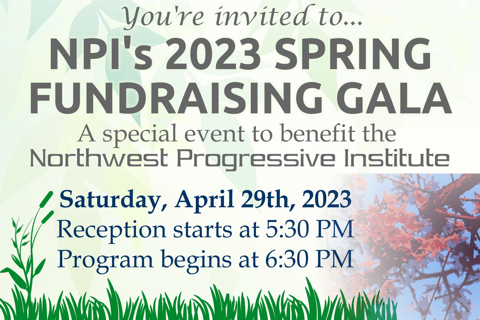 Invitation to NPI's 2023 Spring Fundraising Gala