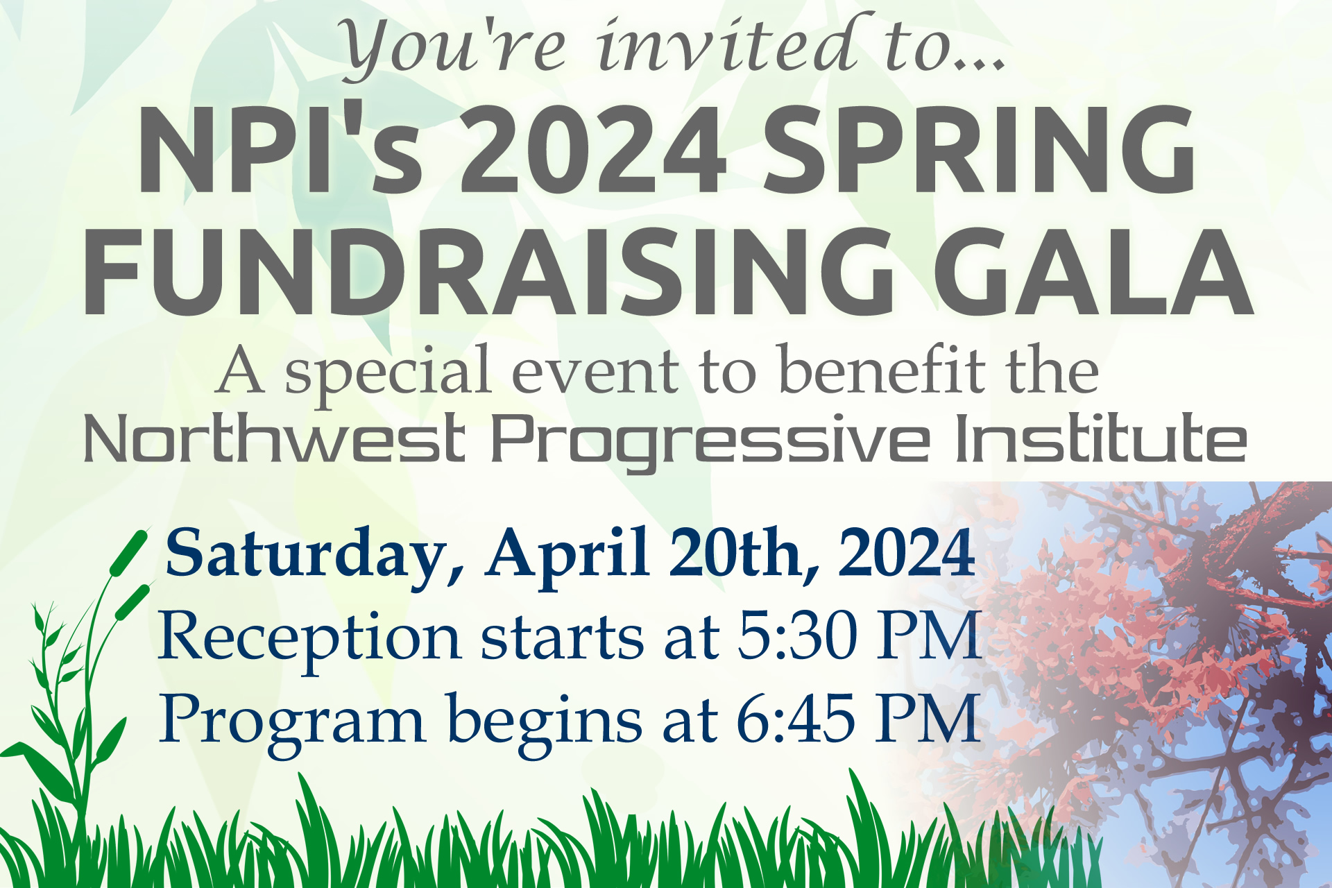 Invitation to NPI's 2024 Spring Fundraising Gala
